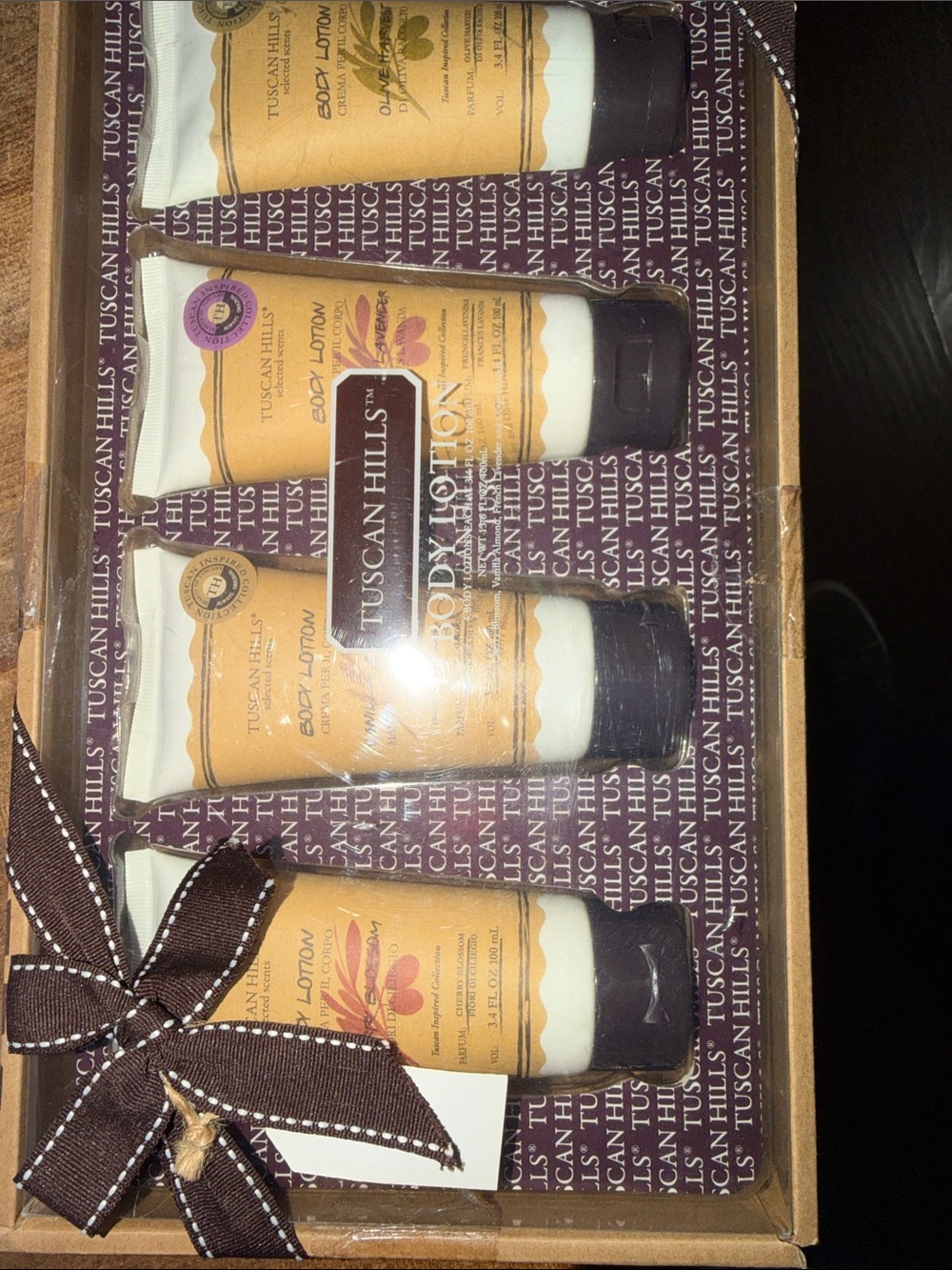 Tuscan Hills Body Lotion Gift Set - Gold/Brown